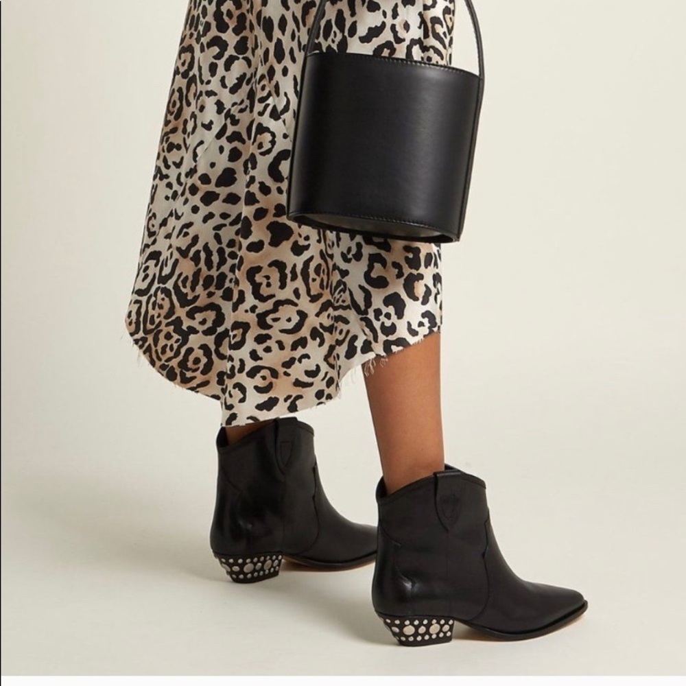 ISABEL MARANT STUDDED HEEL DEWINA ANKLE BOOT